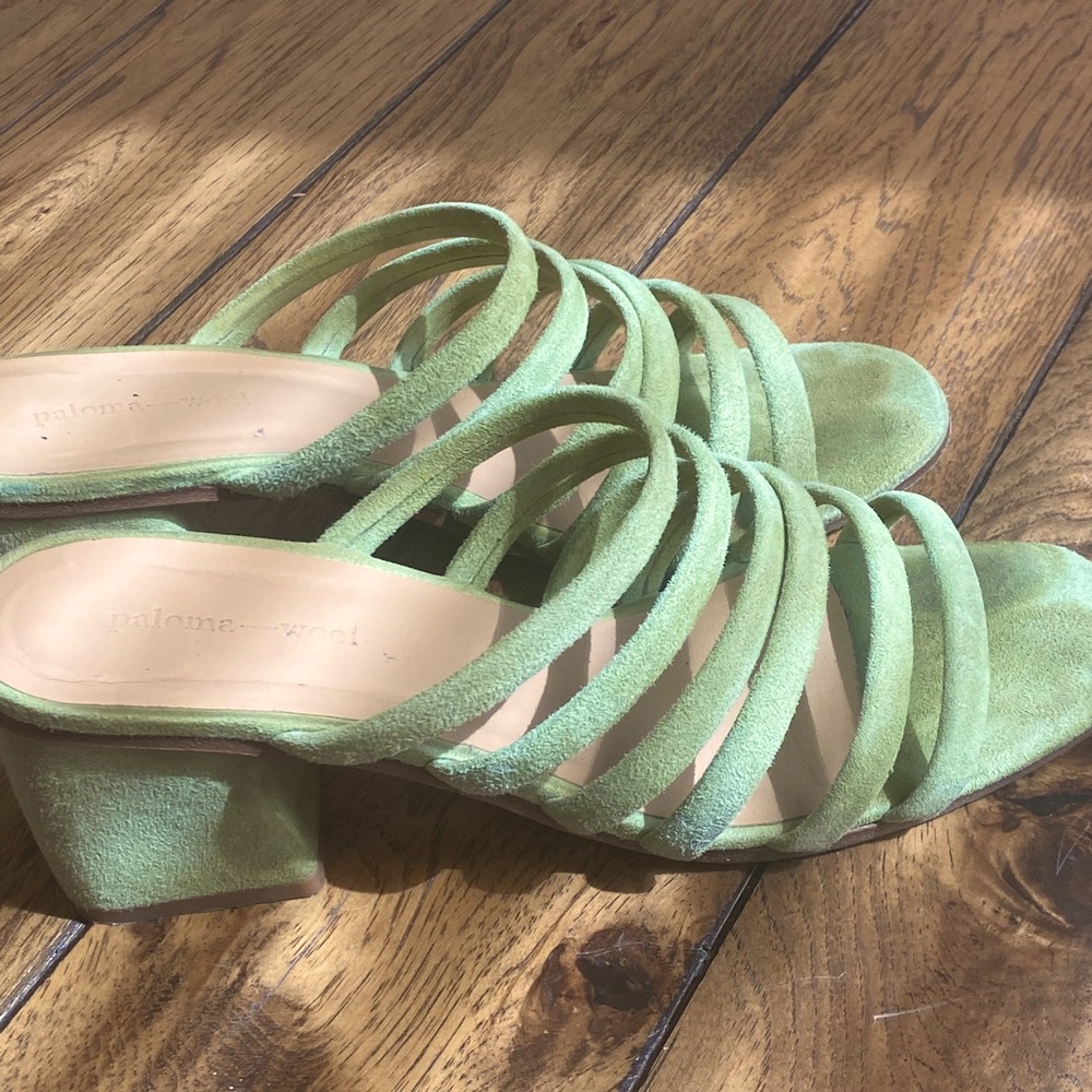 Green Suede Paloma Wool Maria Sandals